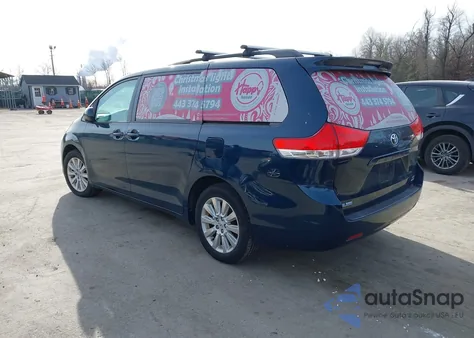 2012 Toyota Sienna Le 7 Passenger from USA, damaged, VIN 5TDJK3DC1CS037144